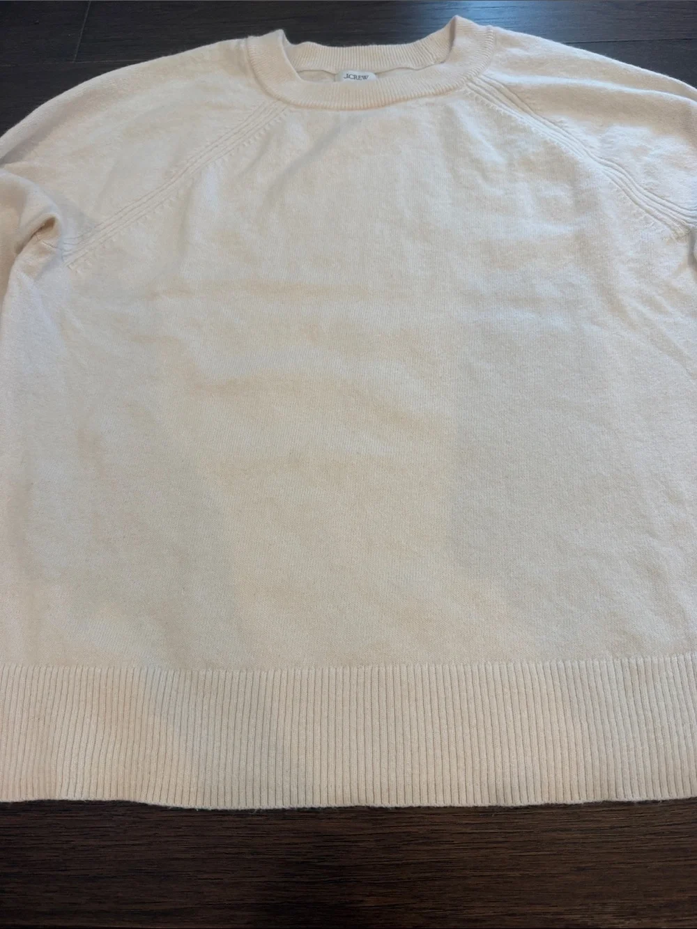 J. Crew Cream Crewneck Sweater Size Medium - C27-102
